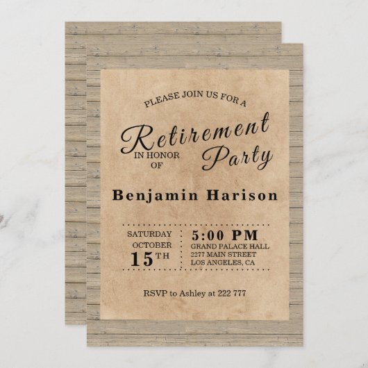 Rustisch Kaart (Voorkant / Achterkant)