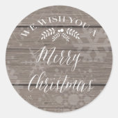Rustisch Kerst sticker (Voorkant)