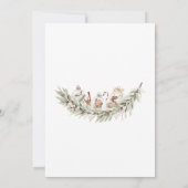 Rustisch kerstBaby shower Kaart (Achterkant)