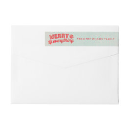Rustisch kerstcadeaulabel voor smeulende kerst