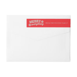 Rustisch kerstcadeaulabel voor smeulende kerst