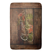 Rustisch kerstfeest badmat (Voorkant Verticaal)