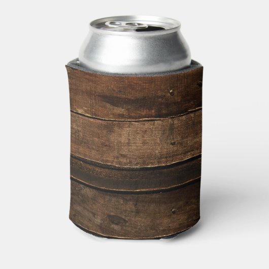 Rustisch kerstfeest blikjeskoeler (Blikje Achterkant)