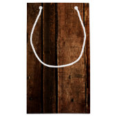 Rustisch kerstfeest klein cadeauzakje (Achterkant)