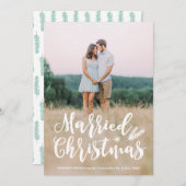 Rustisch kerstfeest met volledige foto's feestdagenkaart (Voorkant / Achterkant)