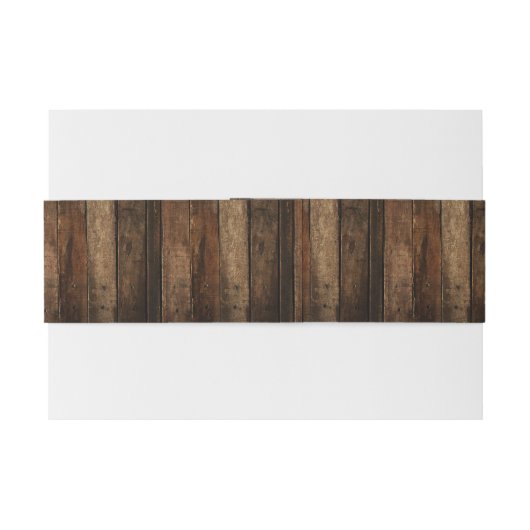 Rustisch kerstfeest uitnodigingen wikkel (Achterkant Voorbeeld)