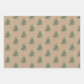 Rustisch kerstpapier voor de onmiddellijke verpakk inpakpapier vel (Voorkant 3)