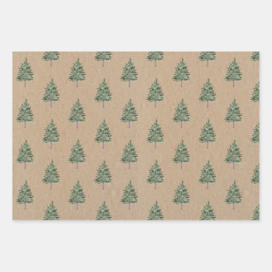 Rustisch kerstpapier voor de onmiddellijke verpakk inpakpapier vel (Voorkant 3)