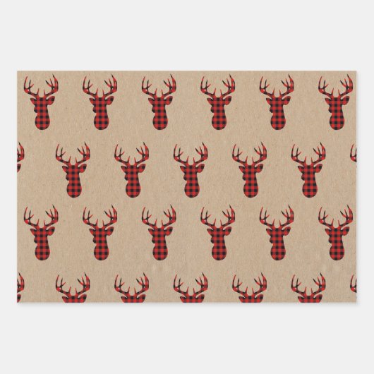 Rustisch kerstpapier voor de onmiddellijke verpakk inpakpapier vel (Voorkant 2)