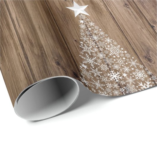 Rustisch kerstpapier voor rotshout cadeaupapier (Rol Hoek)