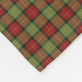 Rustisch kerstpatroon fleece deken