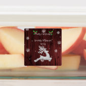 Rustisch kerstreïndeerlabel labels (Aangebracht)