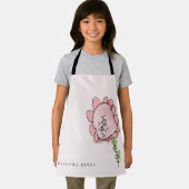 Rustisch Kind Tekenen blush roze Waterverf ventila Schort (Insitu)