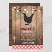 Rustisch kippenthema kaart (Voorkant / Achterkant)