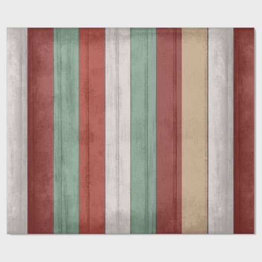 Rustisch  kleurrijk hout cadeaupapier (Vlak)