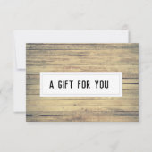 Rustisch Kraft Beach Wash Custom Gift Certificate (Voorkant)