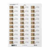 Rustisch kuststrand zeester jute & groen etiket (Full Sheet)