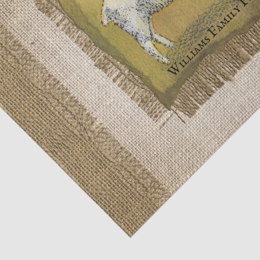 Rustisch lampblaaspatroon tissuepapier (Detail)