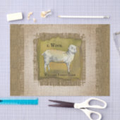 Rustisch  lampblaaspatroon tissuepapier (Craft)