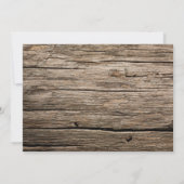 Rustisch land Baby shower van hout Kaart (Achterkant)