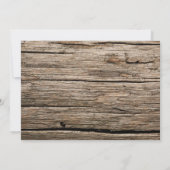 Rustisch land Baby shower van hout Kaart (Achterkant)