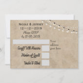 Rustisch land Barn Wedding Sunflower Mason Jar (Achterkant)