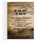 Rustisch land Barn Wood Barn Wedding (Binnen (Rechts))