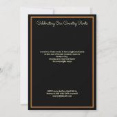 Rustisch land BBQ-reünie Kaart (Achterkant)