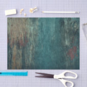 Rustisch Land Blauwgroen Houtkorrel Tissuepapier (Craft)