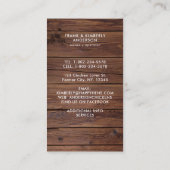 Rustisch Land Boerderij kippen Vers  Eieren Visitekaartje (Achterkant)