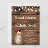 Rustisch Land Boho Burgundy Barrel Vrijgezellenfee Kaart (Voorkant)