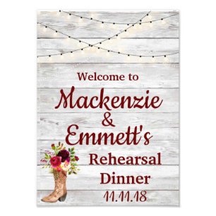 Rustisch Land Boho Westerne repetitie binnenste ge Foto Afdruk