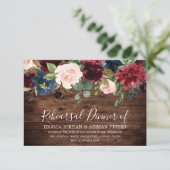 Rustisch Land Bourgogne Red Wine repetitie Kaart (Staand voorkant)