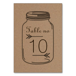 Rustisch land Bruin-Masonjar-tabelkaart Kaart