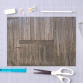 Rustisch land Bruine Barn Wood Ontvanger Tissuepapier (Craft)