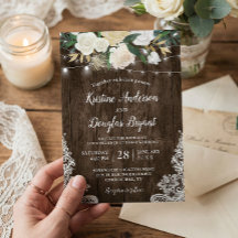 Rustisch land Chic Floral String Lights Wedding