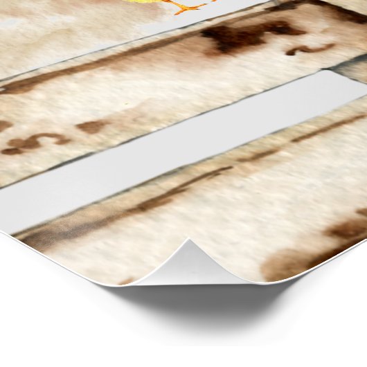 *~*Rustisch Land Chicken Coop Hen Boerderij House Perfect Poster (Hoek)