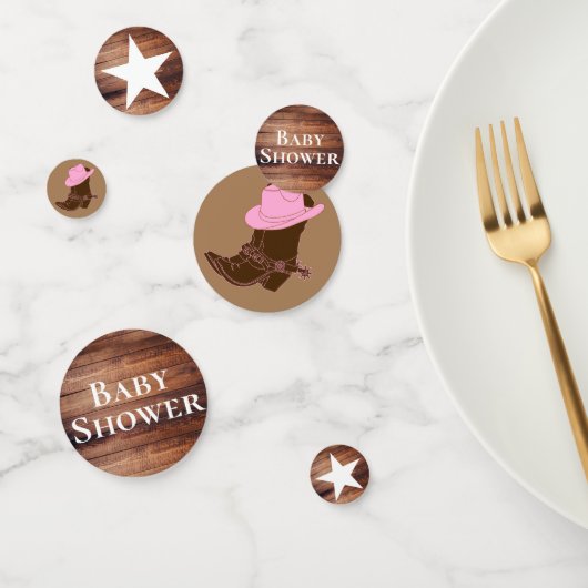 Rustisch Land Cowgirl Boots & Pet Baby shower Confetti (Groep)
