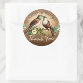 Rustisch land Dank u Klassieke Sticker (Tas)