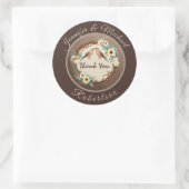 Rustisch land Dank u Klassieke Sticker (Tas)