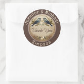 Rustisch land Dank u Klassieke Sticker (Tas)