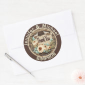 Rustisch land Dank u Klassieke Sticker (Envelop)