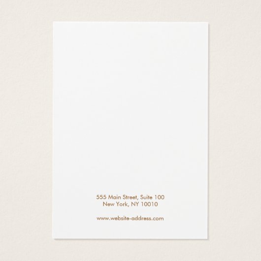 Rustisch land dat een DisplayCard verdient Visitekaartje (Achterkant)