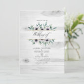 Rustisch land Eucalyptus Anemone QR Code Weddensch Kaart (Staand voorkant)