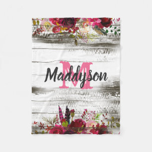  Rustisch land, Floral, dames van tien meisjes Fleece Deken