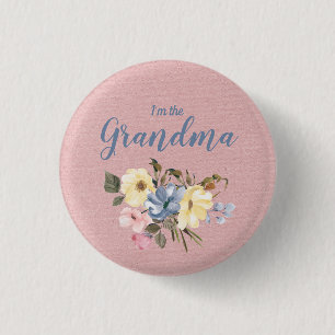 Rustisch land Floral Lace Baby Familielid Ronde Button 3,2 Cm