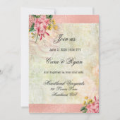 Rustisch  land Floral legant Wedding Kaart (Voorkant)