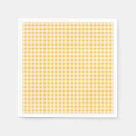 RUSTISCH LAND GEEL GINGHAM NAPKIN SERVET