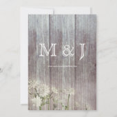 Rustisch land Grijs Hout Bouw Kaart (Achterkant)