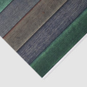 Rustisch land Groene Grijze Bruin Wood Grain Textu Tissuepapier (Detail)